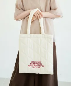 Стеганая сумка-тоут с вышитым логотипом и геометрическим узором Coen, цвет Other 1