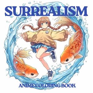 Surrealism - Anime Coloring Book: For Teens and Adult | Anime Style illustrations | Perfect Gift (Independently published)