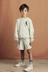 Детская хлопковая толстовка Bird Mini Rodini, бежевый