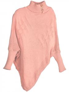 StyleBREAKER Пончо цвета античной розы