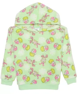 Детская толстовка с капюшоном Cosplay для девочек 2T-6X с длинными рукавами The Grinch, зеленый