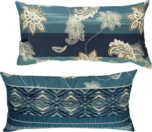 Наволочка синяя 40x80 см Erwin Müller