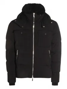 Стеганая куртка с капюшоном Moorer, черный