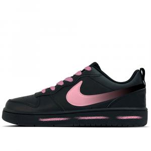 Nike Кроссовки для скейтбординга Court Borough Black Rose Track Slip Resistant Low top для детей и подростков, черные