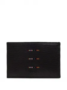 Кошелек с полосатыми деталями Paul Smith, черный