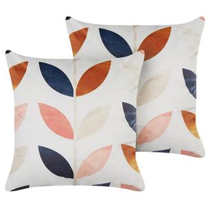 Декоративные подушки набор из 2-х штук Beliani, экрю