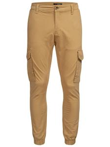 Зауженные брюки-карго Alessandro Salvarini, бежевый