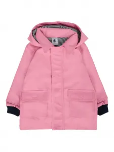 Плащ с капюшоном Petit Bateau, розовый