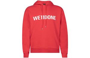 WE11DONE Унисекс-худи красного цвета