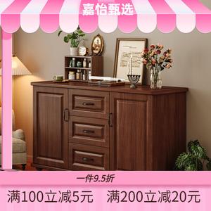 Mansfield Комод 100 см для спальни и гостиной из массива дерева, 2 дверцы, 3 ящика, цвет deep walnut