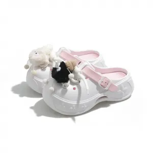 MADALLO Белые женские клоги, цвет White