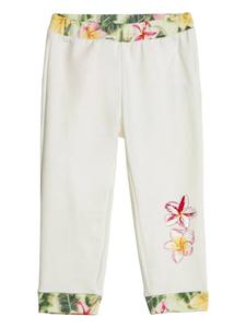 Спортивные брюки с нашивкой-логотипом Roberto Cavalli Junior, белый