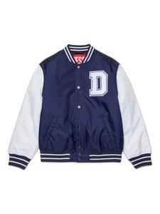 Diesel Kids бомбер с логотипом, синий