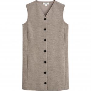 Женское платье без рукавов таупового цвета COS, taupe