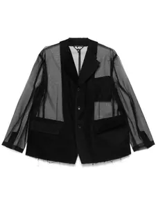 Блейзер из тюля Black Comme Des Garçons, черный
