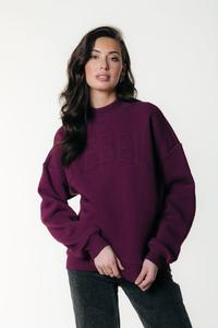 Толстовка Colourful Rebel HIGH NECK, Merlot Red/Red
