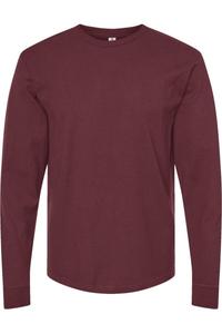 Футболка унисекс из джерси Tultex с длинным рукавом, цвет burgundy