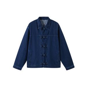 Джинсовая куртка мужская с лацканом Lapel Moderate MUJI, светло-синий