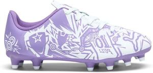 Футбольные бутсы Puma Boys Tacto Christian Pulisic Firm для искусственного газона, Dewdrop/Ultraviolet