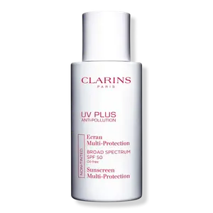 Солнцезащитный крем для лица UV Plus с антиоксидантами и защитой от загрязнения SPF 50 Clarins