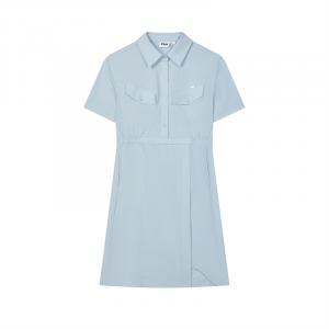 Женское платье с коротким рукавом FILA, светло-белый