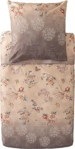 Комплект постельного белья из сатина ESPERIDI цвет БЕЖЕВЫЙ 41 размер 200х200+2х80х80 Bassetti