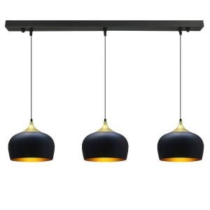 Подвесной светильник Bamyum 3x Flammige Vintage Lampe, черный - металл - 30 x 149 x 115 см