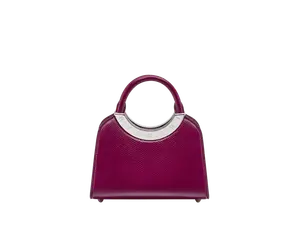 Мини-Сумка Roma с верхней ручкой Bvlgari, фиолетовый