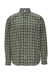 Рубашка на пуговицах классического кроя s.Oliver, Khaki/Fir