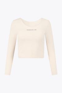 Женская укороченная футболка с длинным рукавом Osaka | Ecru