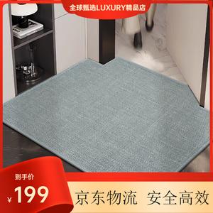 Budis Ковер 80х120 см для прихожей, утолщенный, водонепроницаемый, нескользящий, простой стиль, легко чистится, грязеотталкивающий, узор Gezao Woven