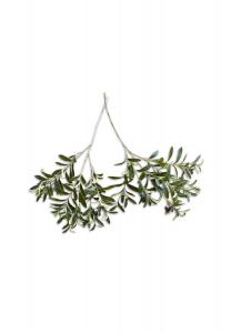 Декоративный набор оливковых ветвей из 2 оливок зеленых Loberon, зеленый