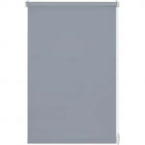 Рулонная штора с боковым управлением EASYFIX Rollo Uni Защита от света и взглядов с монтажом с сверлением/без сверления, свободно висящая в мягких пастельных тонах Gardinia, Rauchblau