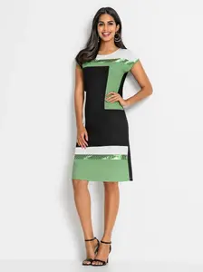 Вдохновение летнее платье "платье-платье" Inspirationen, цвет Schwarz-Apfel-Gemustert