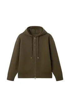 Кардиган на молнии из пике с капюшоном Jacquemus, зеленый