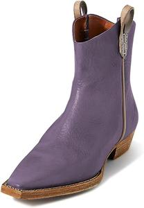 Женские ботильоны YDN с квадратным носком, на щиколотку, с толстым каблуком, широкий голень, повседневные и нарядные, размеры 4-15 US, Purple