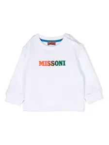 Джемпер с логотипом Missoni Kids, белый