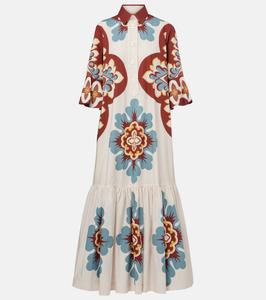 Артемис хлопковая рубашка-платье с принтом La DoubleJ, Palazzo Placee