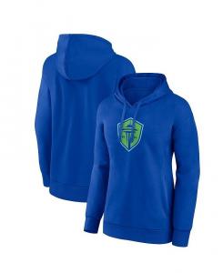 Женский синий пуловер с капюшоном с логотипом Seattle Sounders FC Primary Fanatics, синий