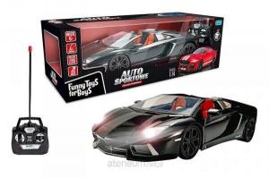 Черный спортивный автомобиль с дистанционным управлением Artyk