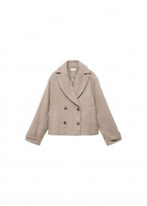 Пальто межсезонное MANGO TEEN, Nude