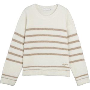 ELLE Свитер женский в полоску с круглым вырезом Moderate Others