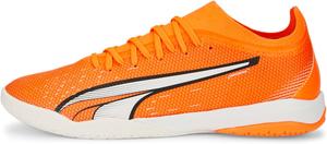 Футбольные бутсы PUMA Men's Ultra Match Firm для искусственного поля, белый/синий/оранжевый