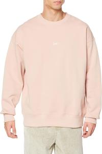 Толстовка Lee, официальная, большого размера, унисекс, для взрослых, дымчато-розовый