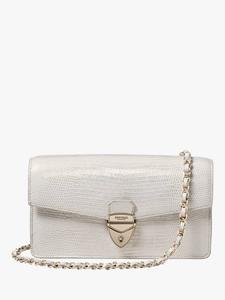 Кожаный клатч Mayfair Aspinal of London, White