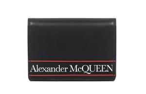 Alexander Mcqueen Мужской кошелек из коровьей кожи, черный