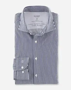 Деловая рубашка OLYMP "Level Five 24/Seven body fit", цвет морской волны