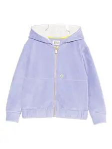 Вельветовая худи на молнии Scotch & Soda Kids, фиолетовый