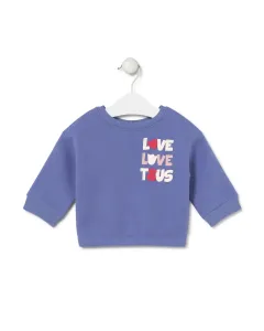 Детская хлопковая толстовка LOVE, LOVE, TOUS Tous, сиреневый