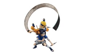 Фигурка naruto uzumaki g e m naruto, the path of the wind, sasuke uchiha & scale 15cm MegaHouse